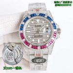 SJ Factory ROLEX GMT-Master ii Pepsi 2025 MK1 904L Mens Rolex Watch Oyster Bracelet Replacement blue and pink 40mm watch